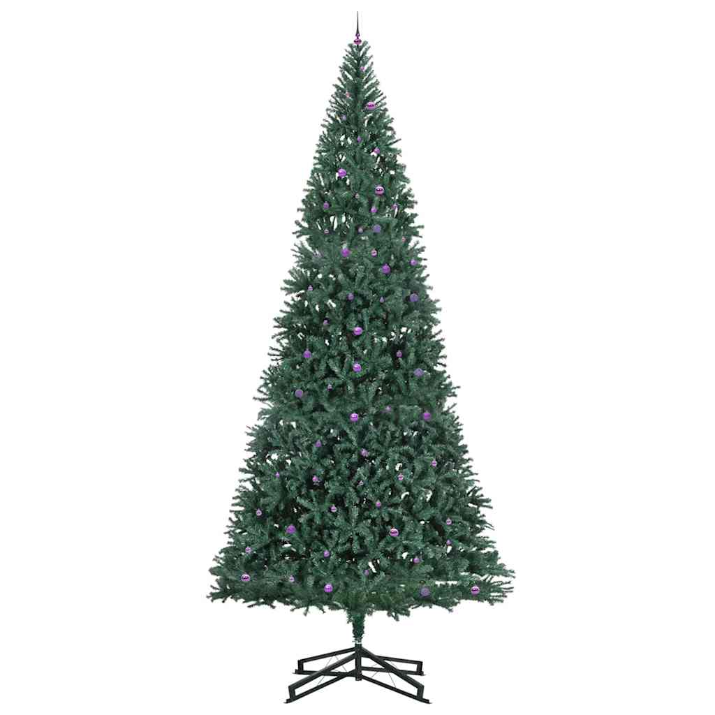Artificial Pre-lit Kerstboom met Ballenset Groen 500 cm PVC