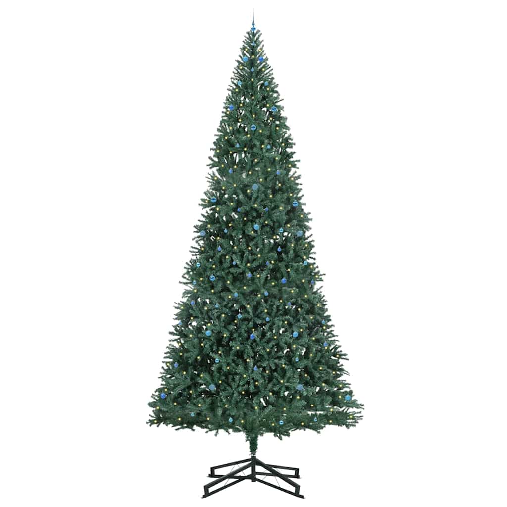 Artificial Pre-lit Kerstboom met Ballenset Groen 500 cm PVC