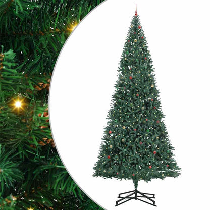 Artificial Pre-lit Kerstboom met Ballenset Groen 500 cm PVC
