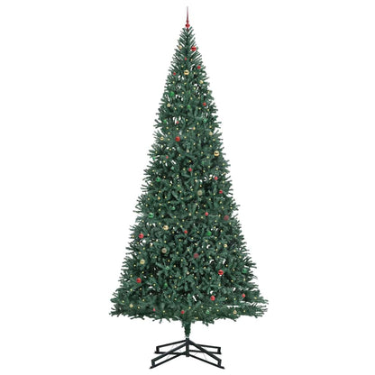 Artificial Pre-lit Kerstboom met Ballenset Groen 500 cm PVC