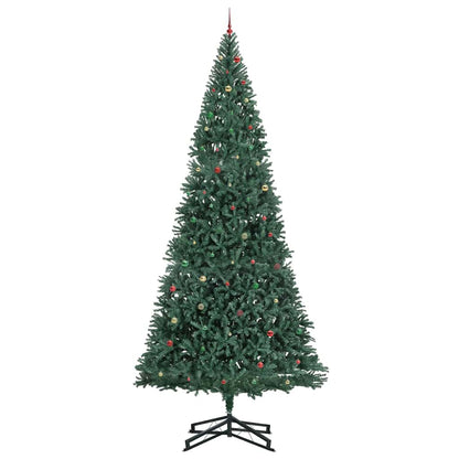 Artificial Pre-lit Kerstboom met Ballenset Groen 500 cm PVC