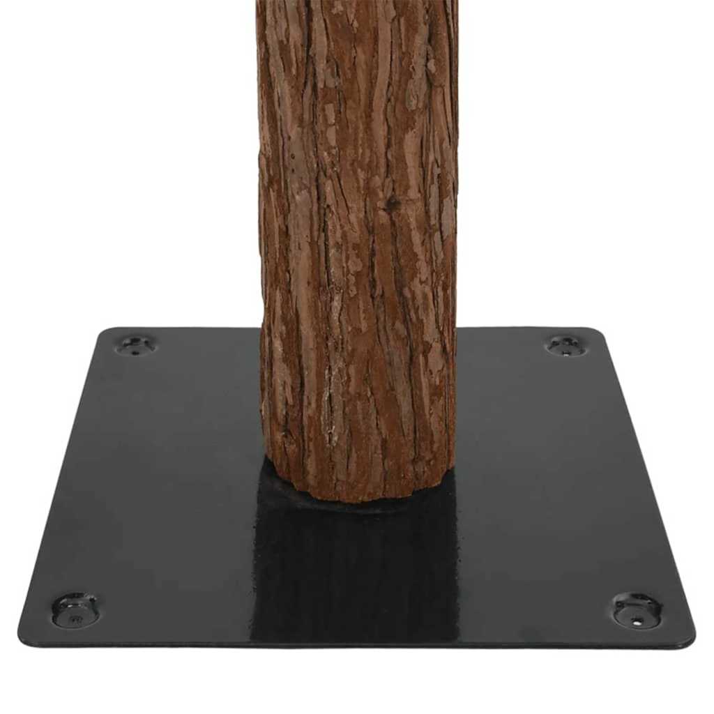 Slanke Kerstboom Groen 210 cm PVC en massief dennenhout