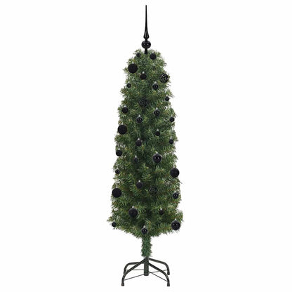 Kunstkerstboom Groen 150 cm PVC en Staal en Kunststof