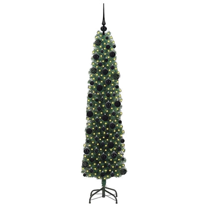 Kunstkerstboom Groen 180 cm PVC en Staal en Kunststof
