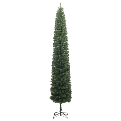 Kunstkerstboom Groen 270 cm PVC en Staal en Kunststof