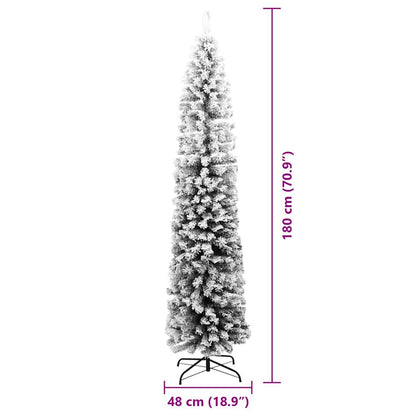 Kunstkerstboom Groen 180 cm PVC en Staal en Kunststof