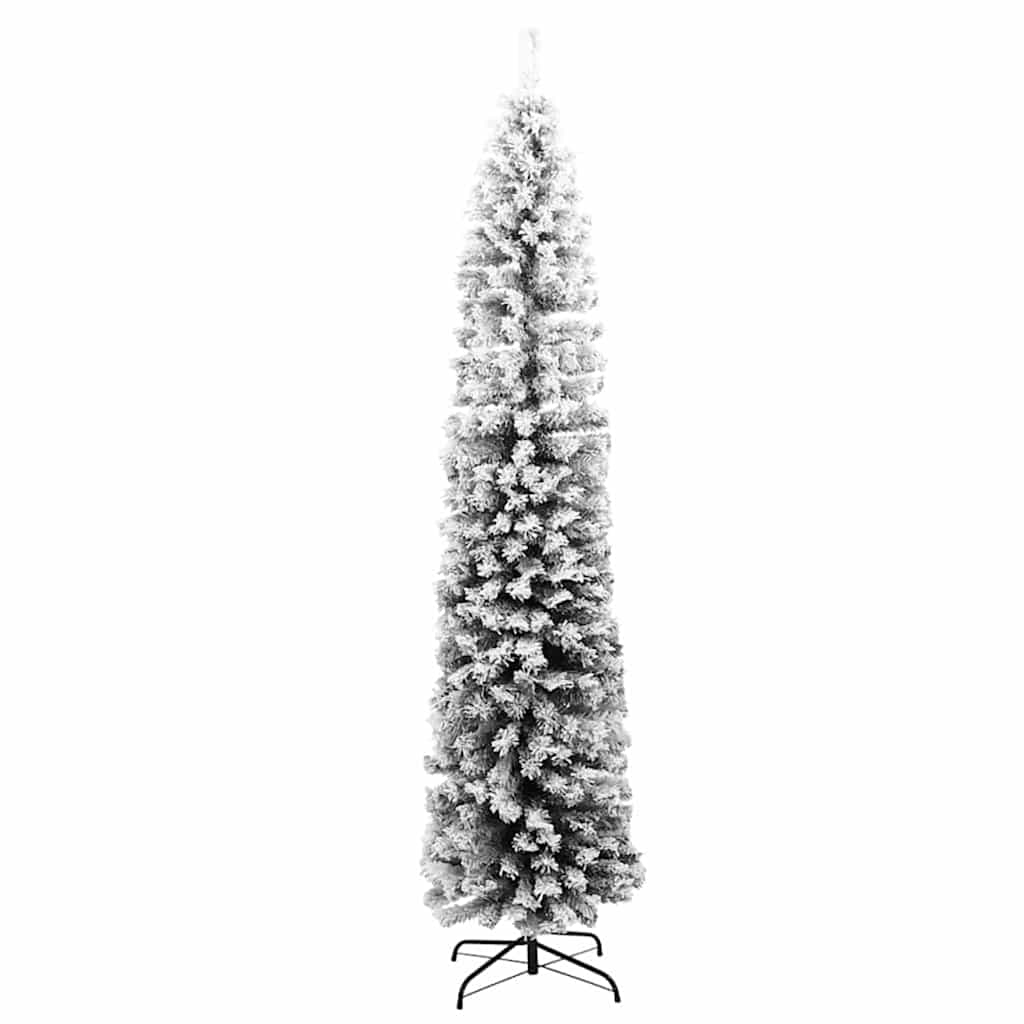 Kunstkerstboom Groen 210 cm PVC en Staal en Kunststof