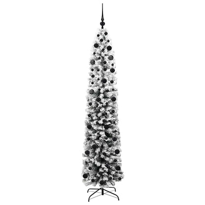 Kunstkerstboom Groen 210 cm PVC en Staal en Kunststof