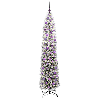 Kunstkerstboom Groen 210 cm PVC en Staal en Kunststof