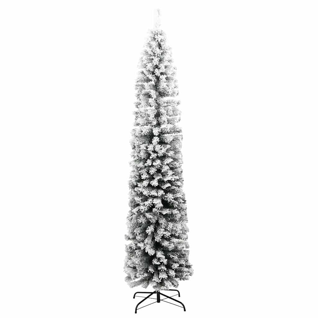 Kunstkerstboom Groen 210 cm PVC en Staal en Kunststof