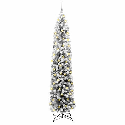 Kunstkerstboom Groen 240 cm PVC en Staal en Kunststof