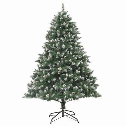Kunstkerstboom met 300 LED Groen 240 cm PVC en Plastic en Staal