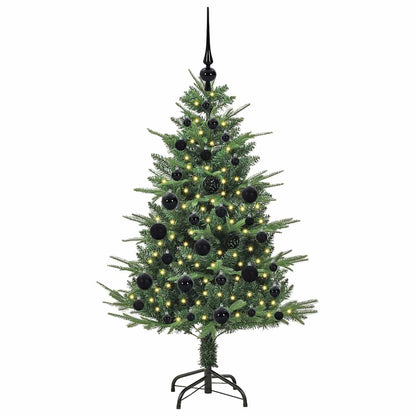Kunstmatige Vorstverlichte Kerstboom met Bal Set Groen 120 cm
