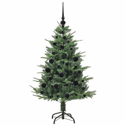 Kunstmatige Vorstverlichte Kerstboom met Bal Set Groen 120 cm