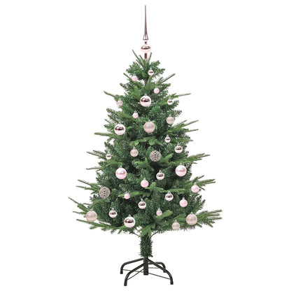 Kunstmatige Vorstverlichte Kerstboom met Bal Set Groen 120 cm