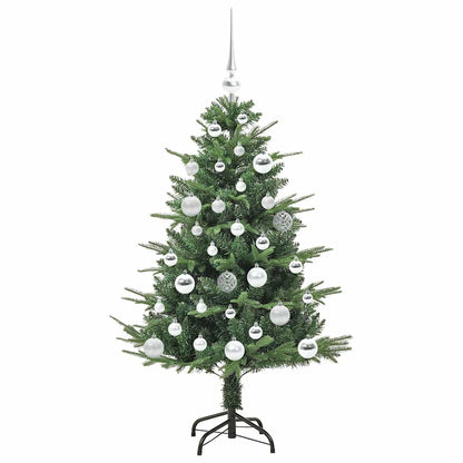 Kunstmatige Vorstverlichte Kerstboom met Bal Set Groen 120 cm