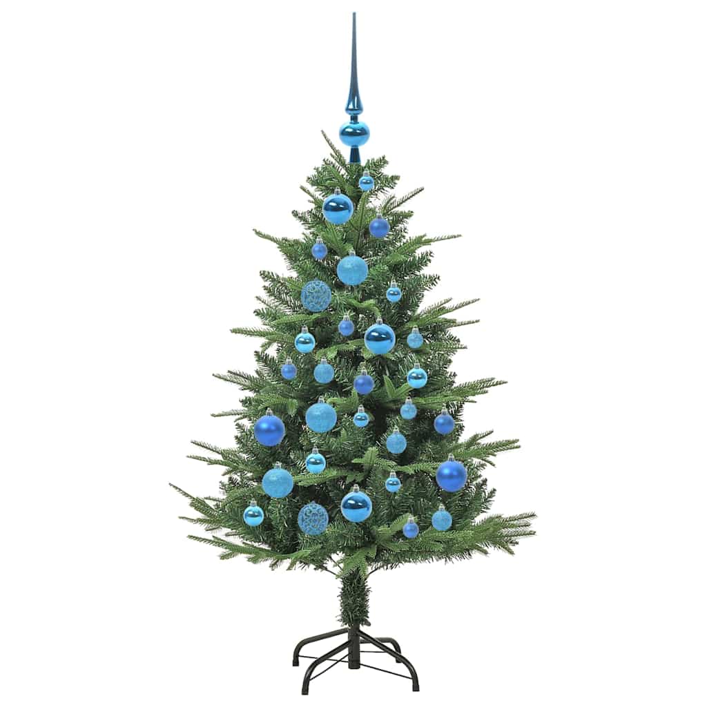 Kunstmatige Vorstverlichte Kerstboom met Bal Set Groen 120 cm