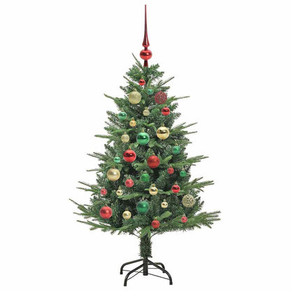 Kunstmatige Vorstverlichte Kerstboom met Bal Set Groen 120 cm