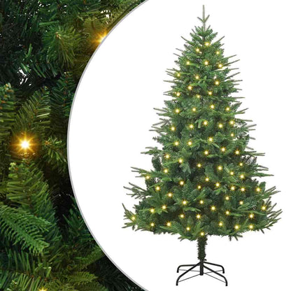 Kunstmatig Voorverlicht Kerstboom Groen 180 cm PVC en PE