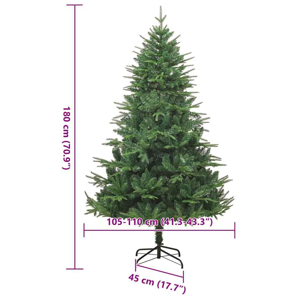 Kunstmatig Voorverlicht Kerstboom Groen 180 cm PVC en PE