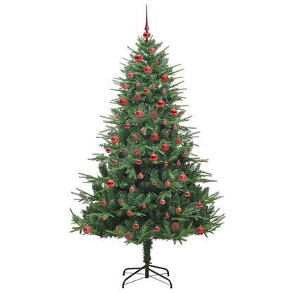 Kunstmatige Vorstverlichte Kerstboom met Bal Set Groen 180 cm