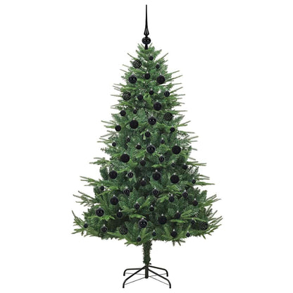 Kunstmatige Vorstverlichte Kerstboom met Bal Set Groen 180 cm
