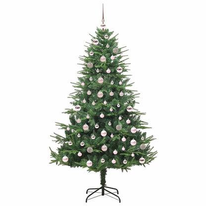Kunstmatige Vorstverlichte Kerstboom met Bal Set Groen 180 cm