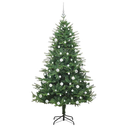 Kunstmatige Vorstverlichte Kerstboom met Bal Set Groen 180 cm