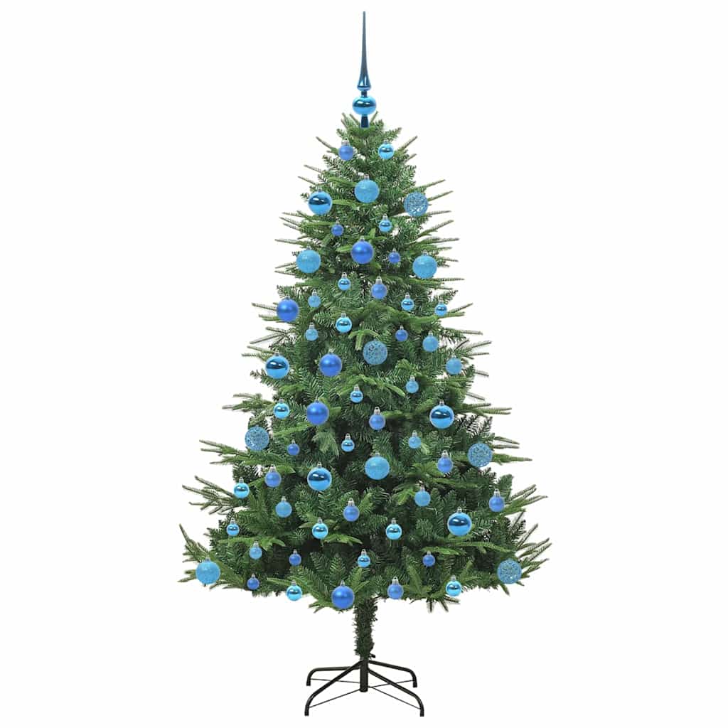 Kunstmatige Vorstverlichte Kerstboom met Bal Set Groen 180 cm