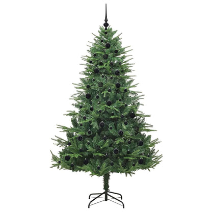 Kunstmatige Vorstverlichte Kerstboom met Bal Set Groen 210 cm