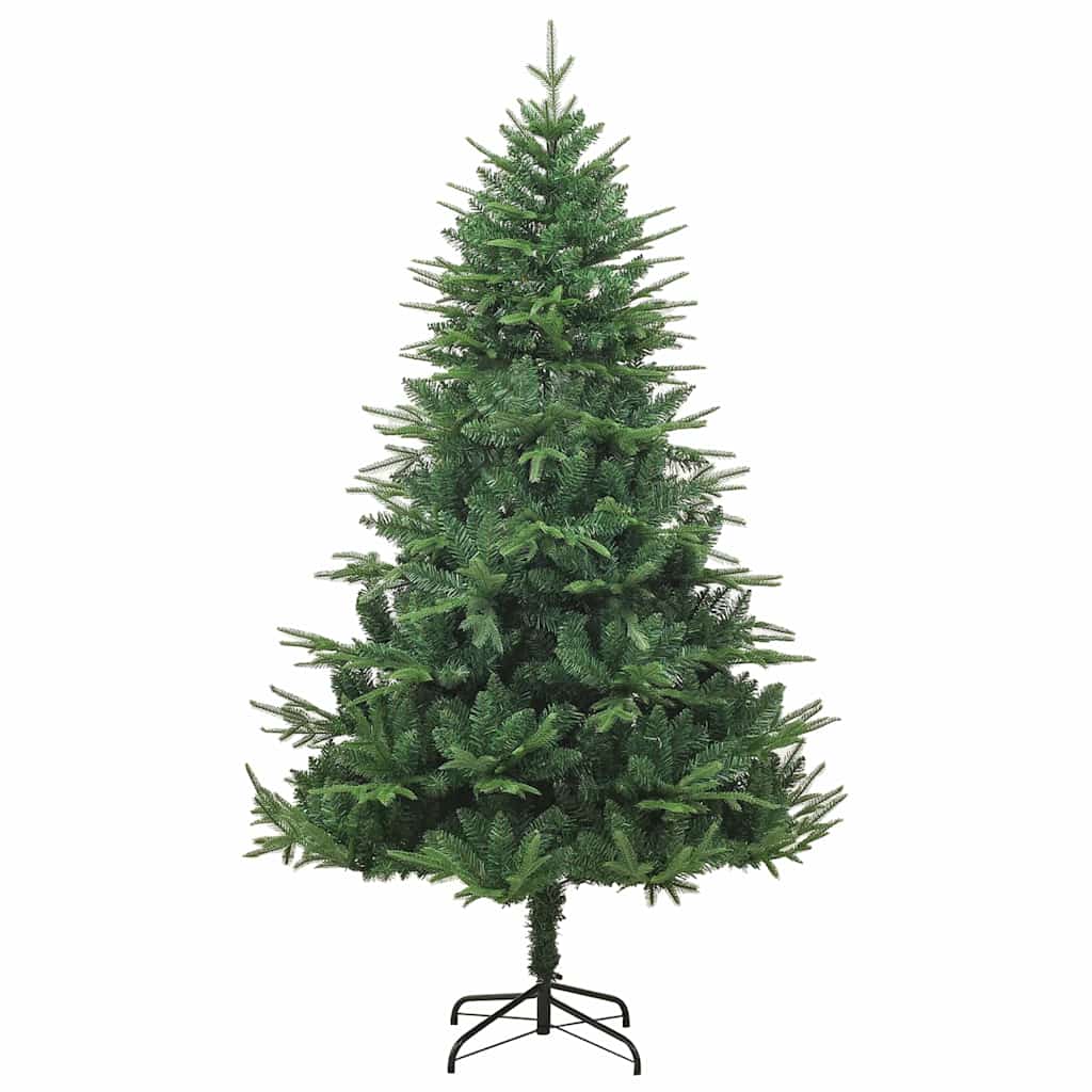 Kunstmatige Vorstverlichte Kerstboom met Bal Set Groen 210 cm