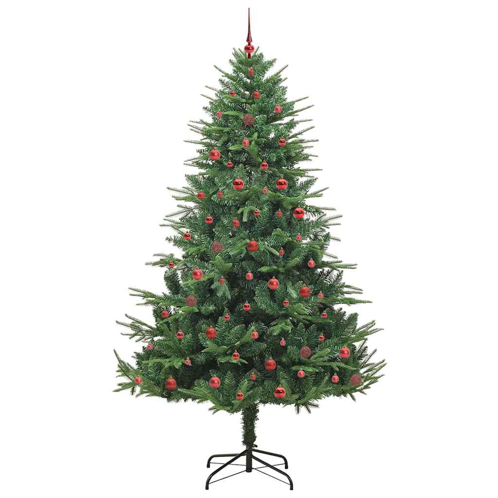 Kunstmatige Vorstverlichte Kerstboom met Bal Set Groen 240 cm