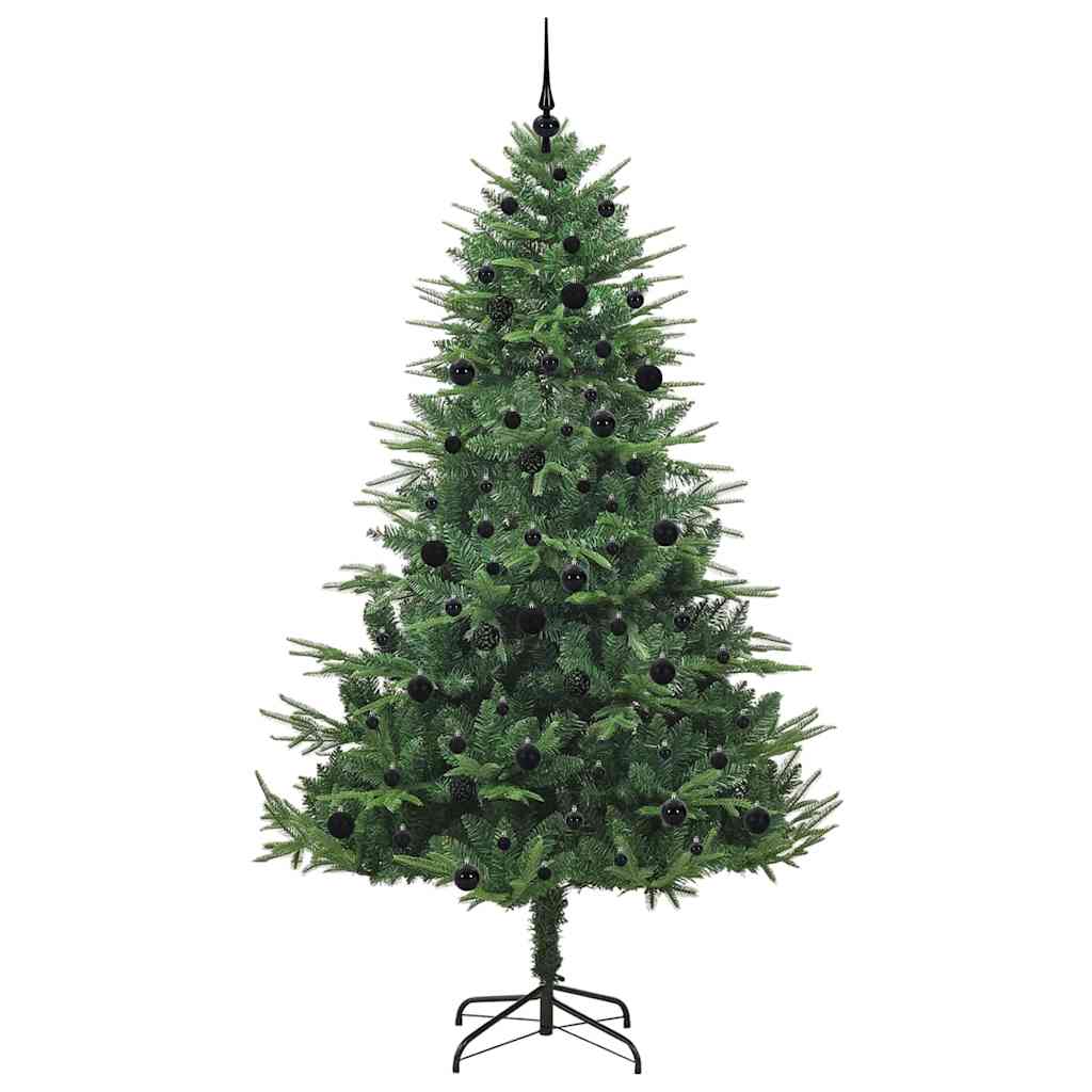 Kunstmatige Vorstverlichte Kerstboom met Bal Set Groen 240 cm