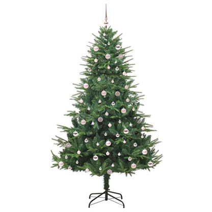 Kunstmatige Vorstverlichte Kerstboom met Bal Set Groen 240 cm