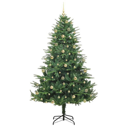 Kunstmatige Vorstverlichte Kerstboom met Bal Set Groen 240 cm