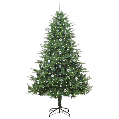 Kunstmatige Vorstverlichte Kerstboom met Bal Set Groen 240 cm