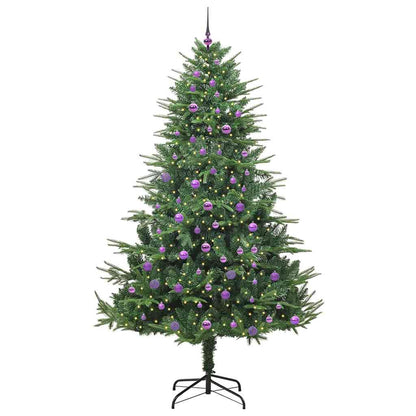 Kunstmatige Vorstverlichte Kerstboom met Bal Set Groen 240 cm