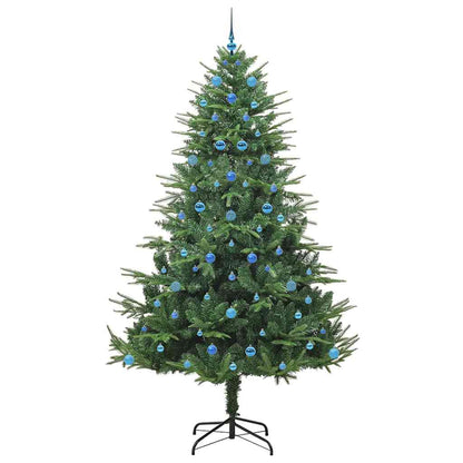 Kunstmatige Vorstverlichte Kerstboom met Bal Set Groen 240 cm