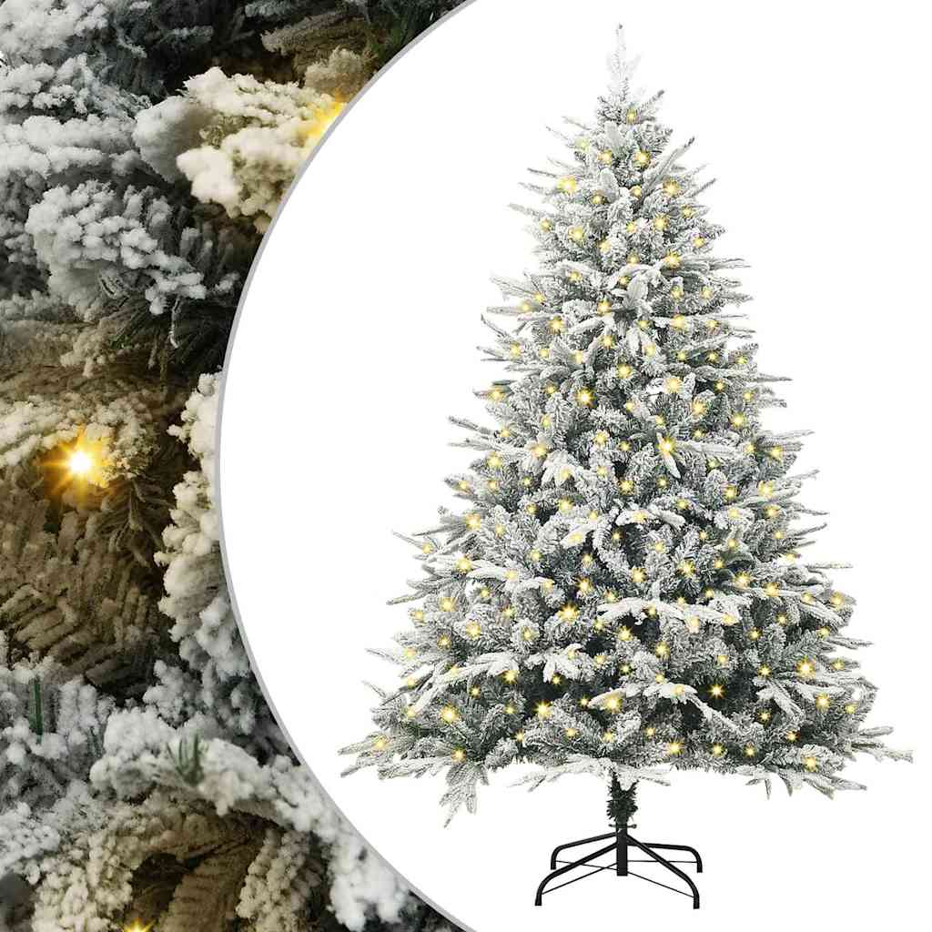 Kunstmatig Voorverlicht Kerstboom Groen 180 cm PVC en PE