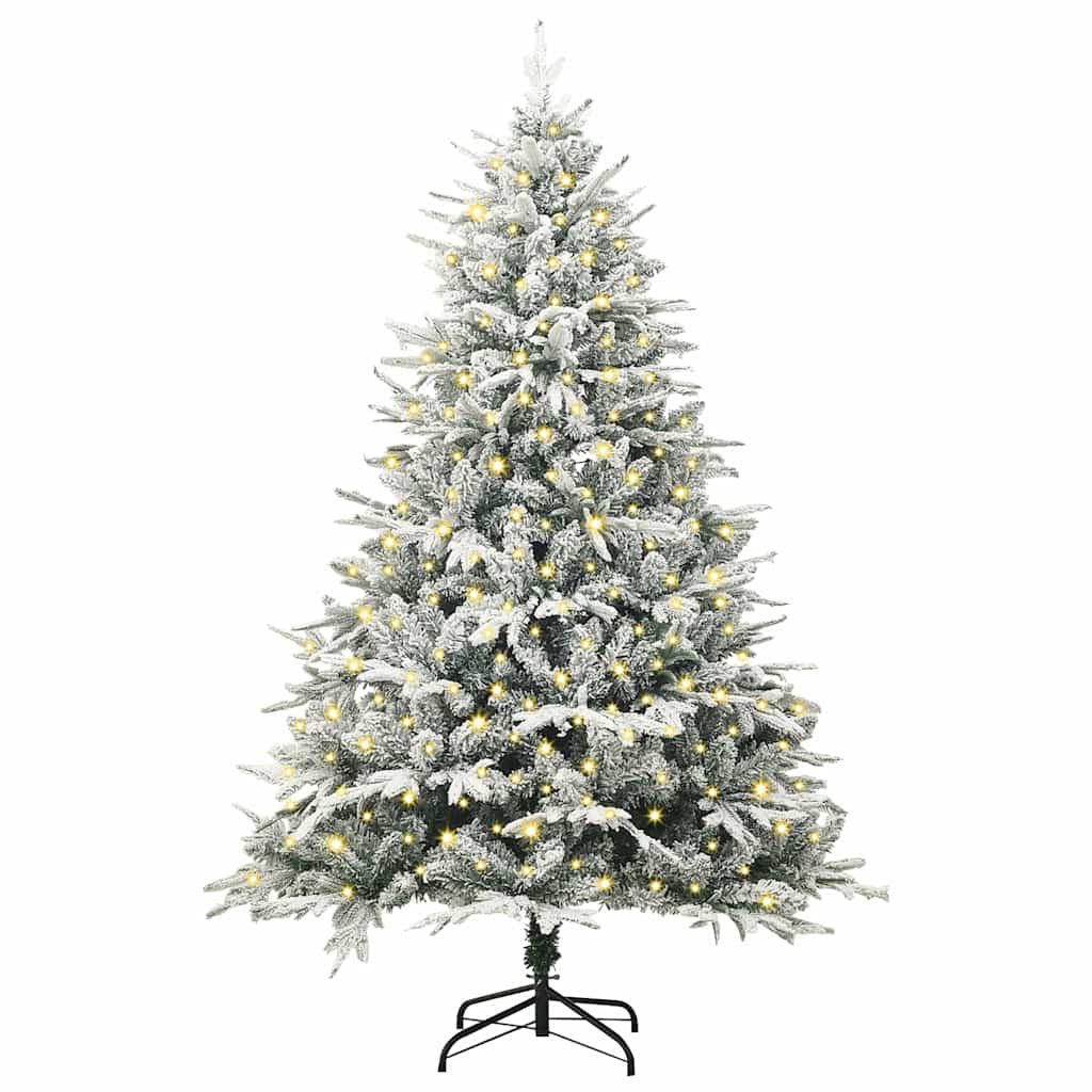 Kunstmatig Voorverlicht Kerstboom Groen 180 cm PVC en PE