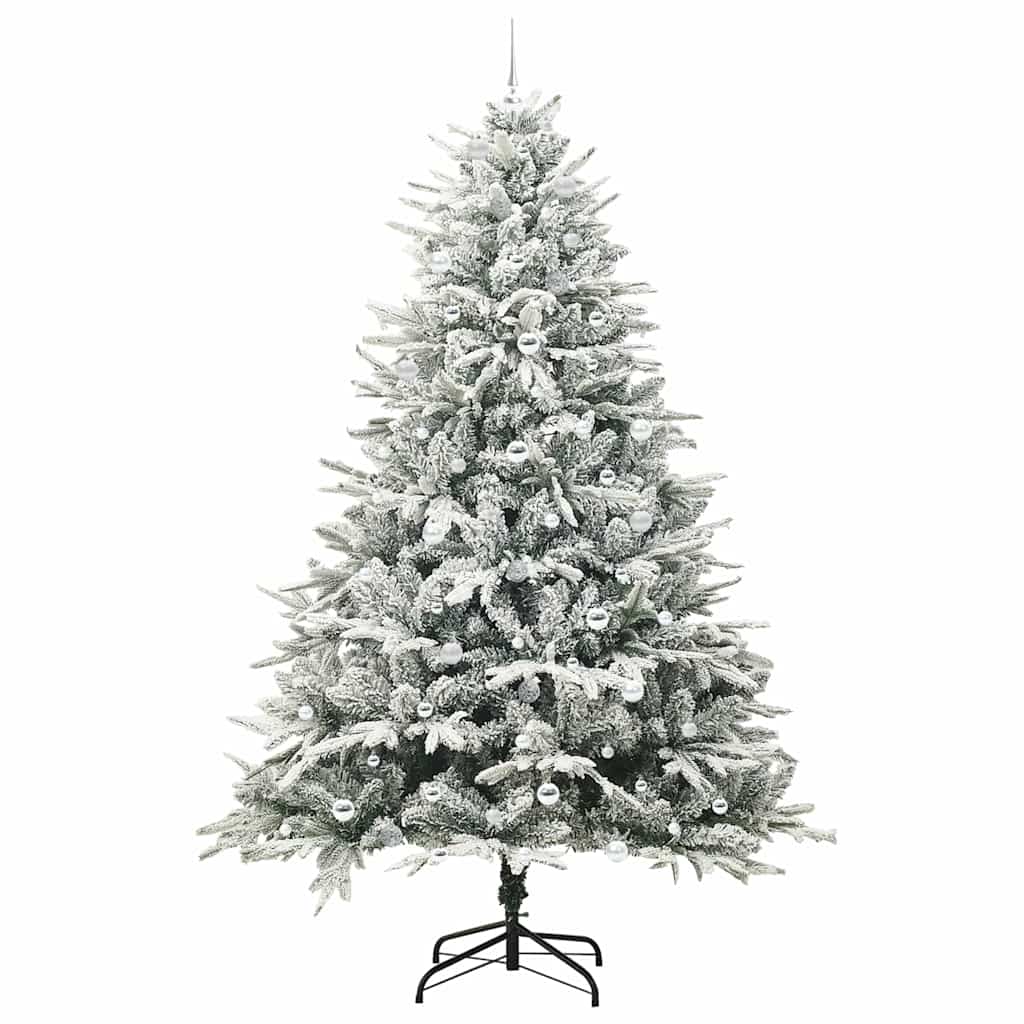 Artificial Pre-lit Kerstboom met Ballenset Groen 240 cm