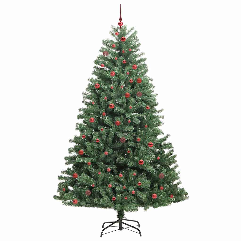 Kunstmatige Inklapbare Kerstboom Groen 270 cm PVC en Metaal