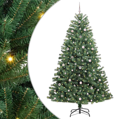 Kunstmatige Inklapbare Kerstboom Groen 270 cm PVC en Metaal