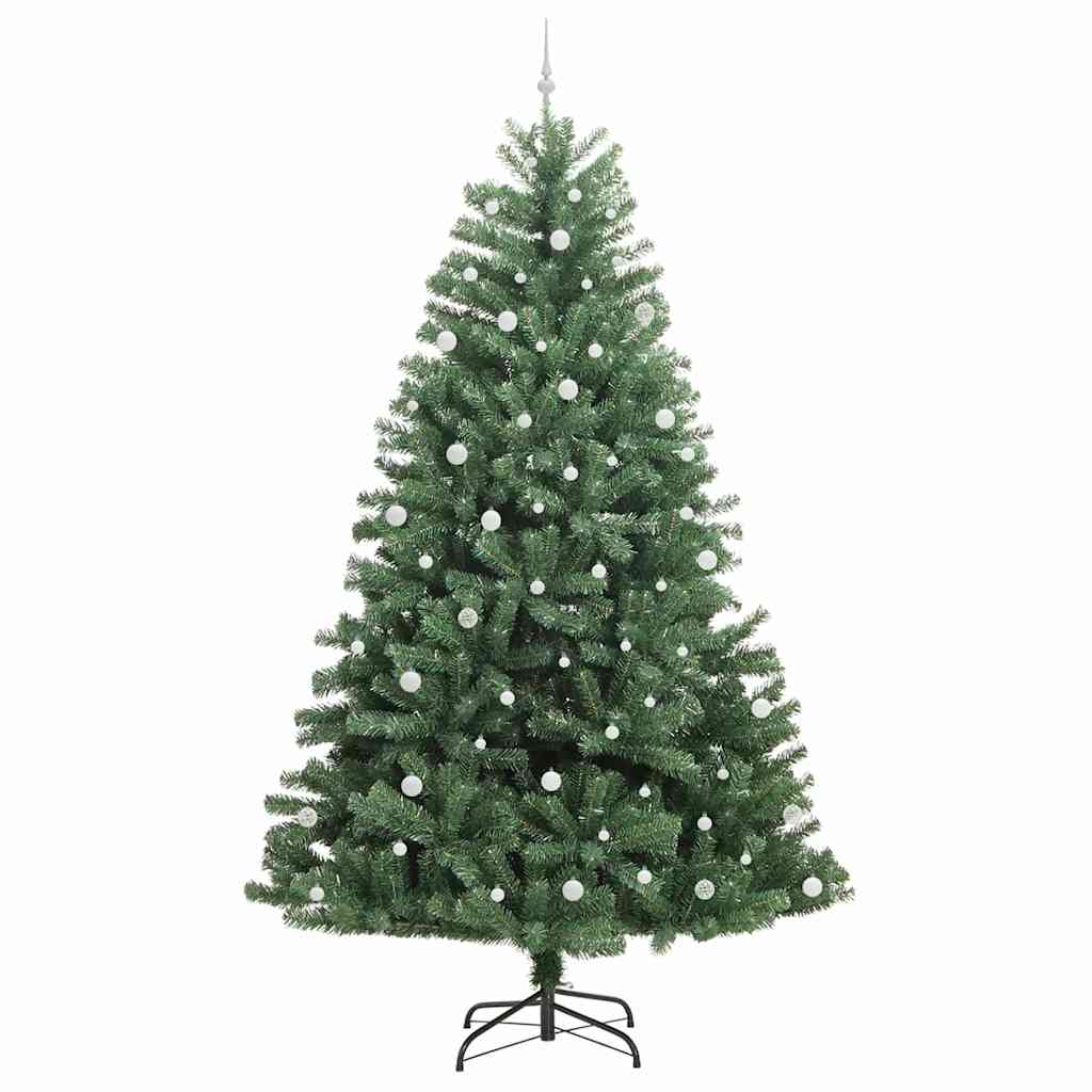 Kunstmatige Inklapbare Kerstboom Groen 270 cm PVC en Metaal