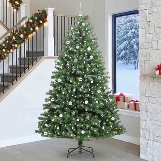 Kunstmatige Inklapbare Kerstboom Groen 270 cm PVC en Metaal