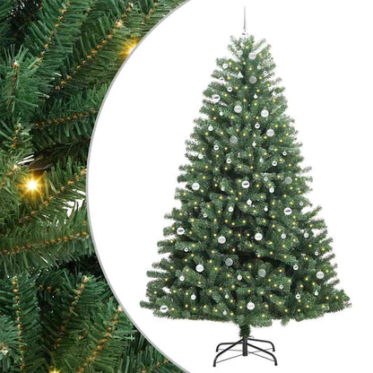 Kunstmatige Inklapbare Kerstboom Groen 270 cm PVC en Metaal