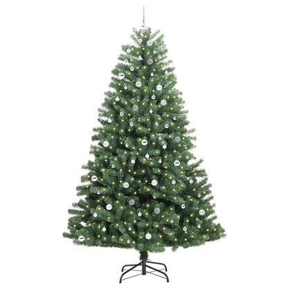 Kunstmatige Inklapbare Kerstboom Groen 270 cm PVC en Metaal