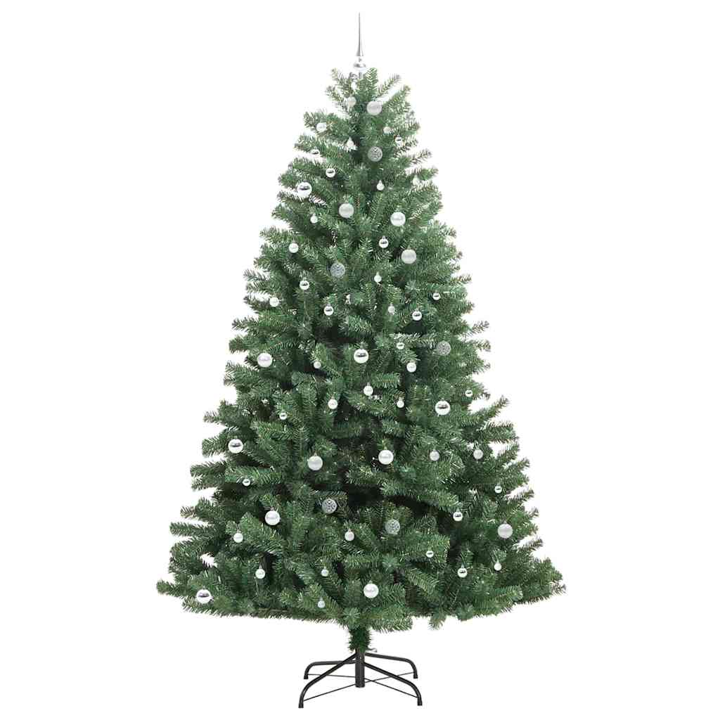 Kunstmatige Inklapbare Kerstboom Groen 270 cm PVC en Metaal