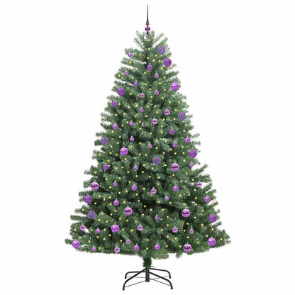Kunstmatige Inklapbare Kerstboom Groen 270 cm PVC en Metaal