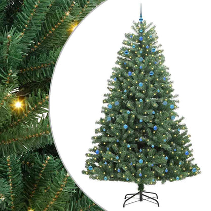 Kunstmatige Inklapbare Kerstboom Groen 270 cm PVC en Metaal